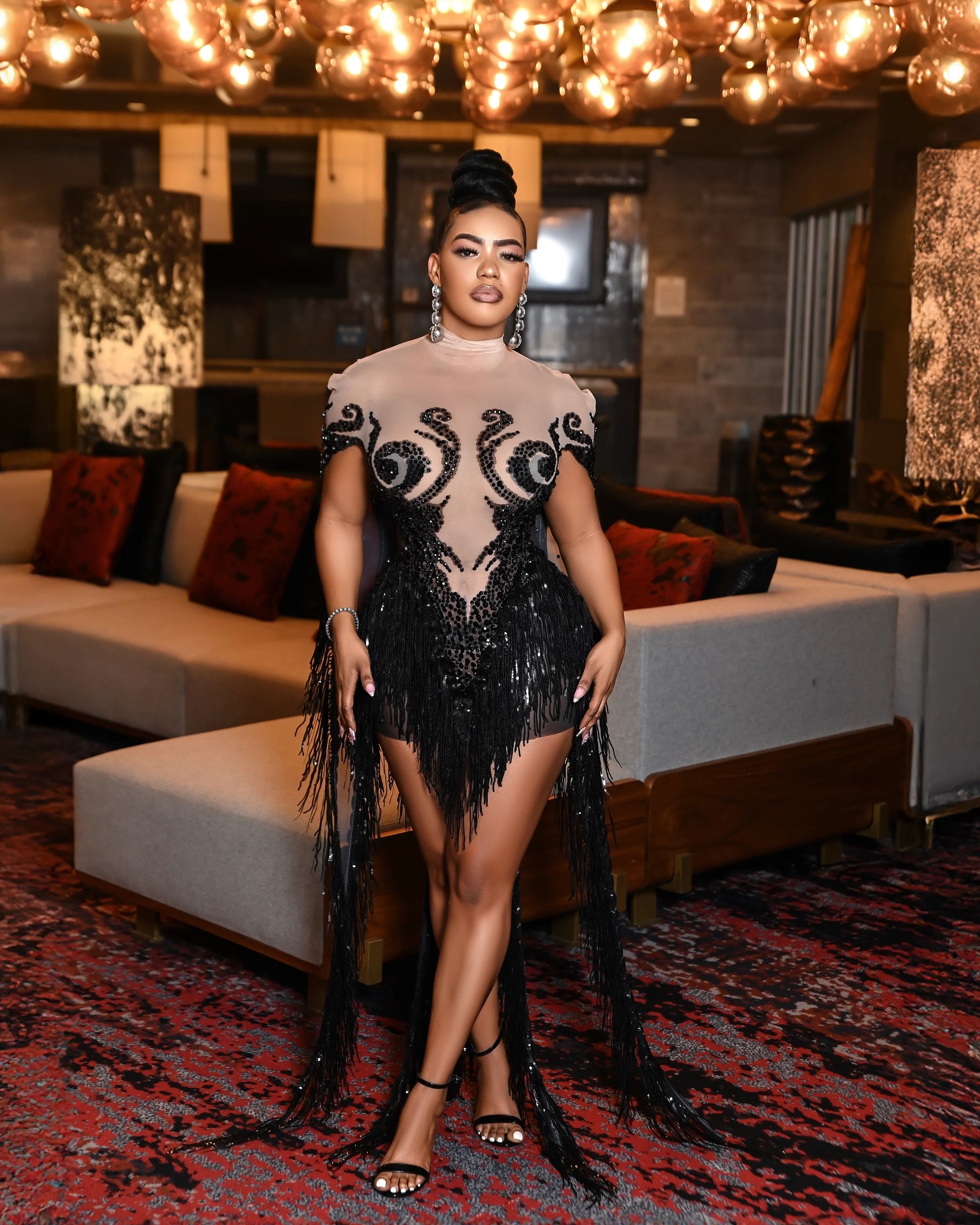 Aeluex fringe mini Dress