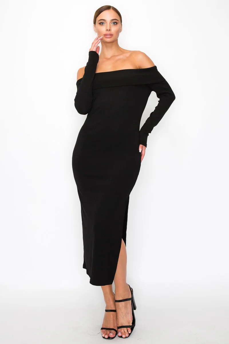 AISLINN KNIT MIDI DRESS - Image 5