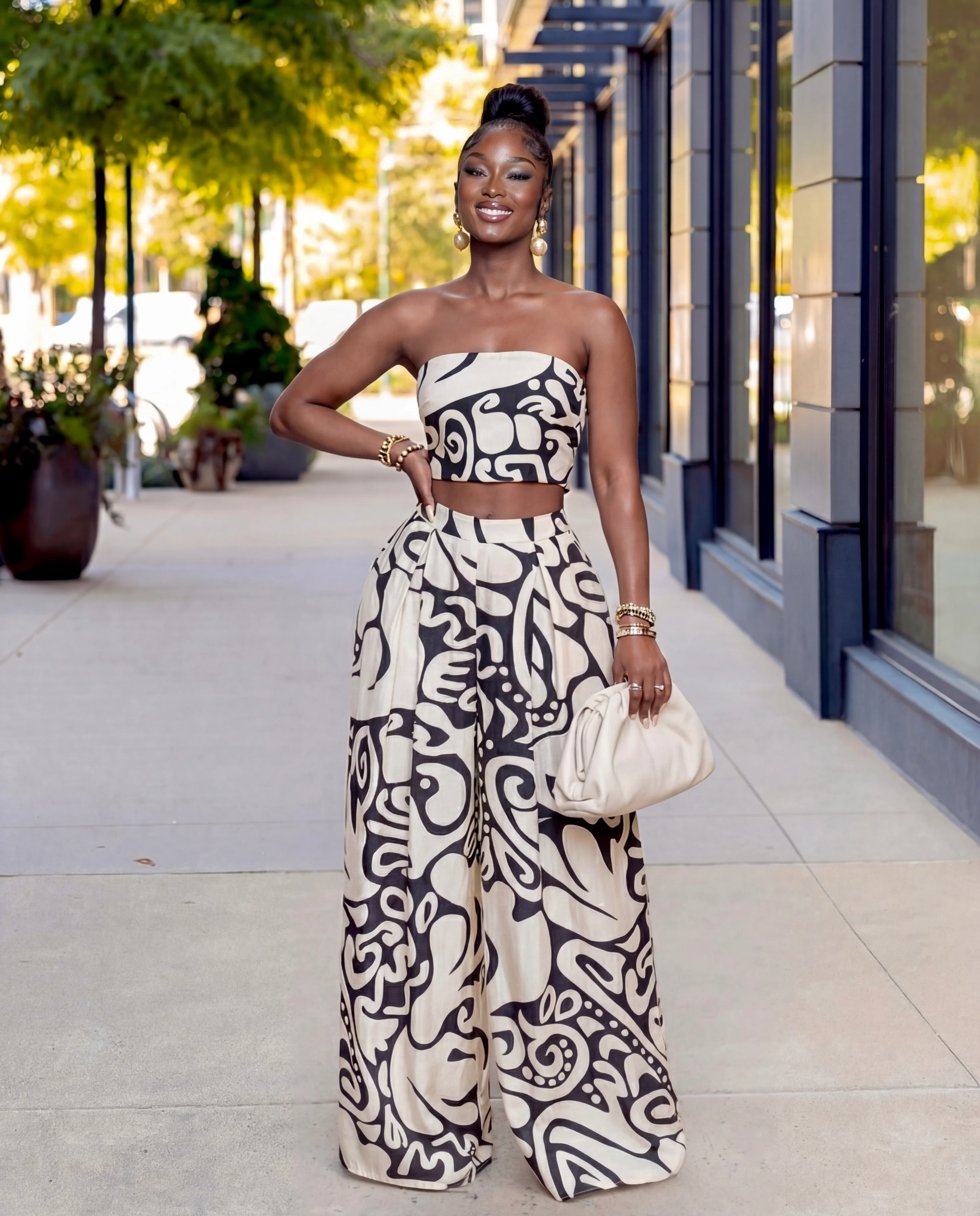 Azul Wide Leg Pant Set
