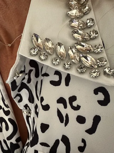Black & White Fierce Set with Rhinestone details - Image 3