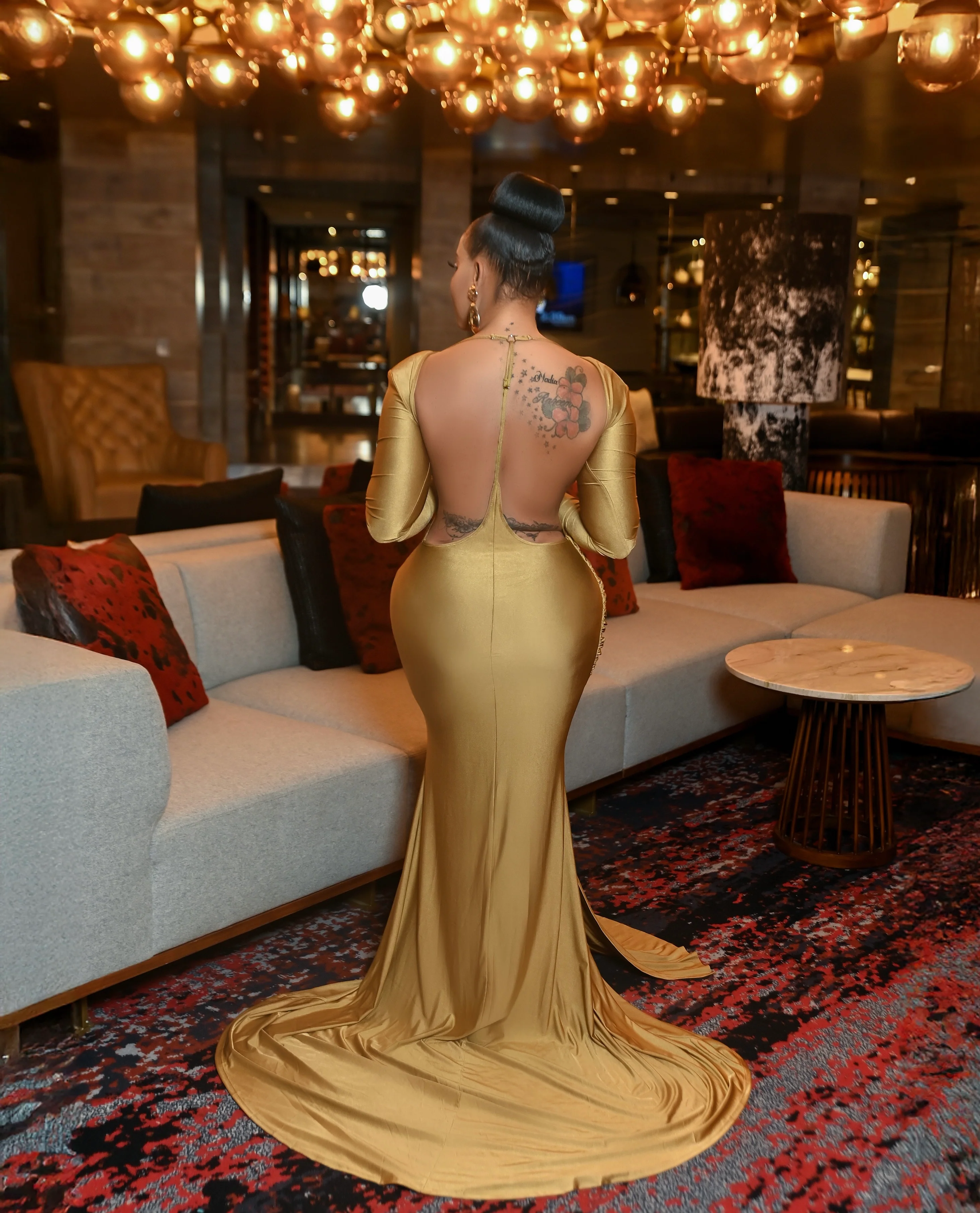 Cantel Gold Goddess Gown - Image 2