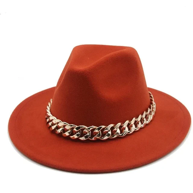 Cuban chunky chain extra wide Brim hat - Image 5