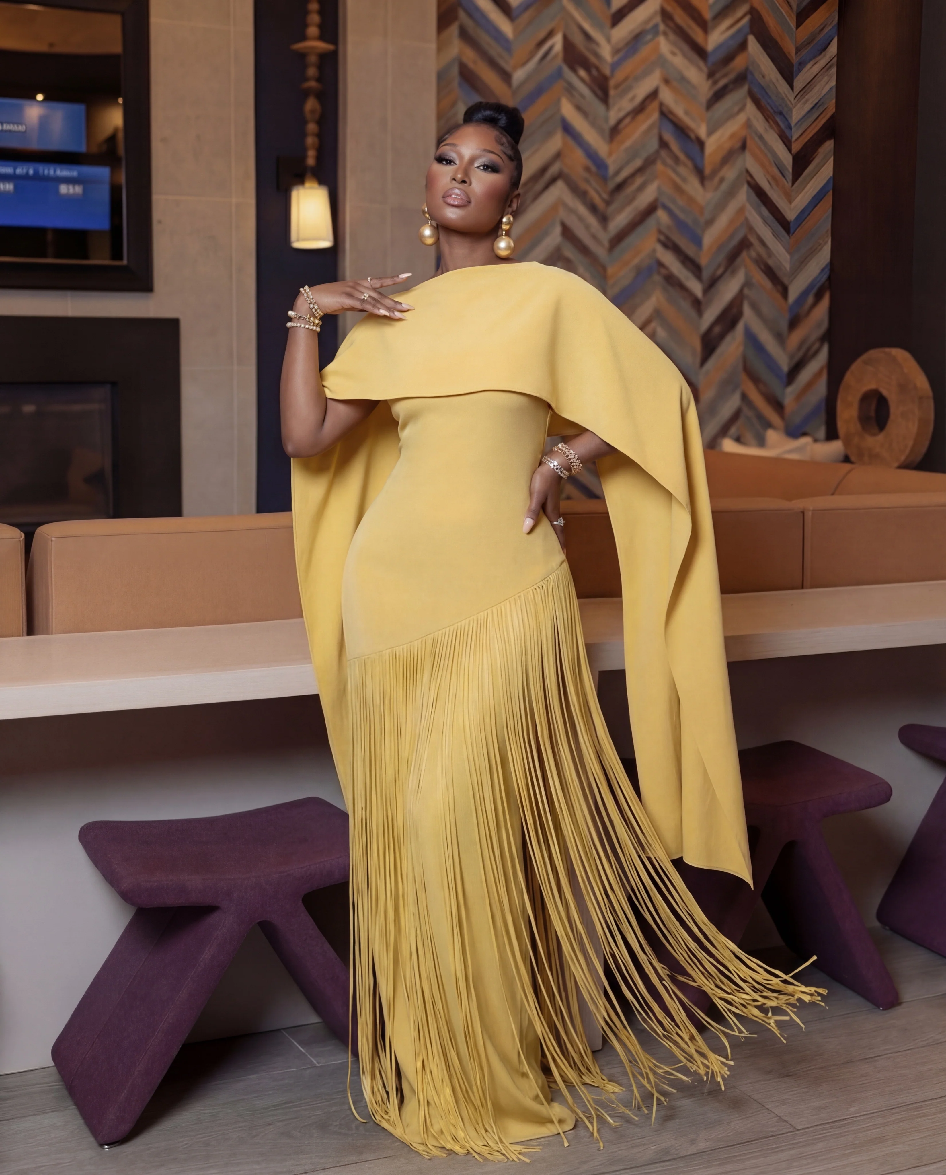 Darda fringe maxi dress