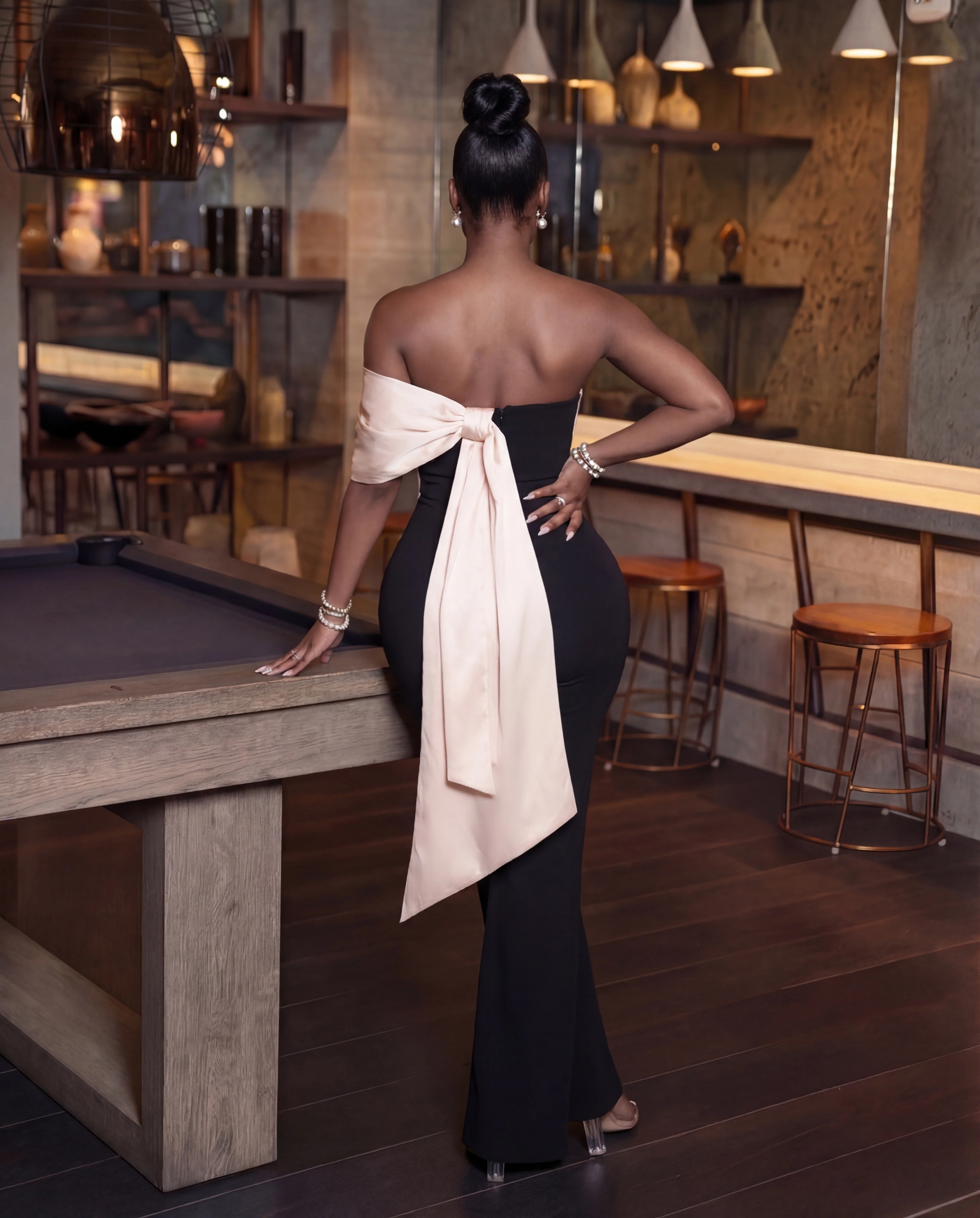 Didn't come to play contrast jumpsuit - Image 2