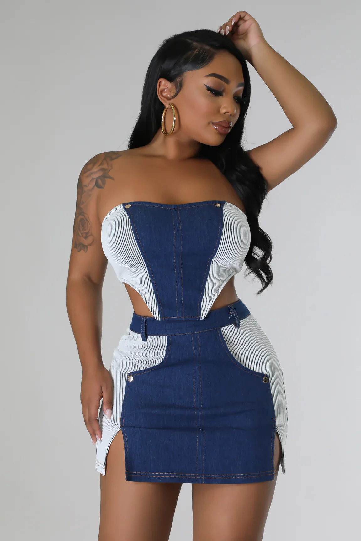 Don’t mess around denim set - Image 4