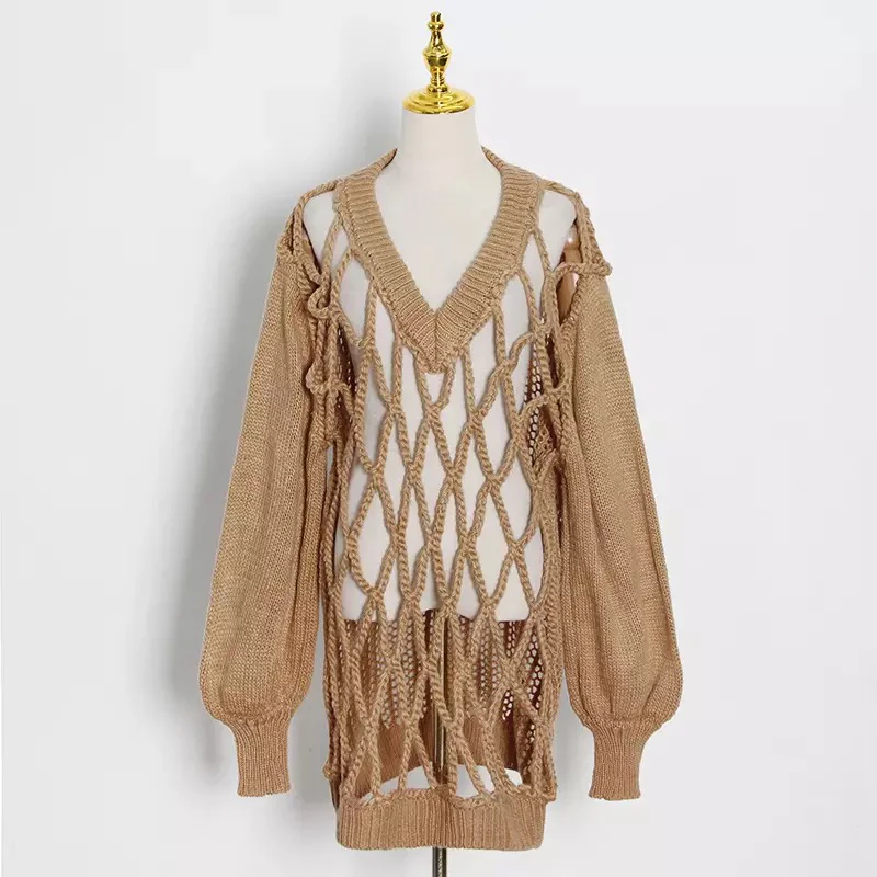 Hollow Oversized Sweater - Image 2