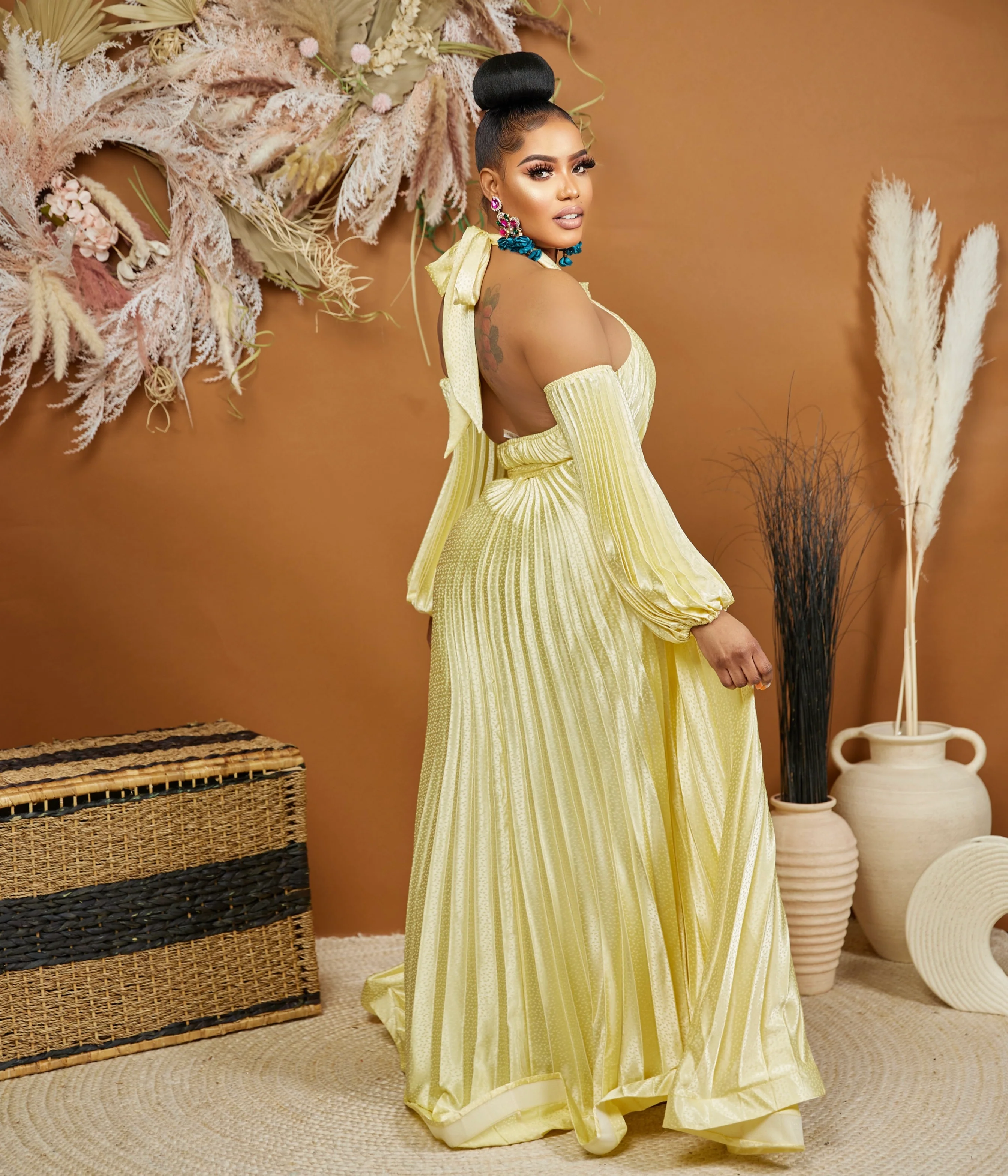 LONDYN PLEATED MAXI DRESS - Image 3