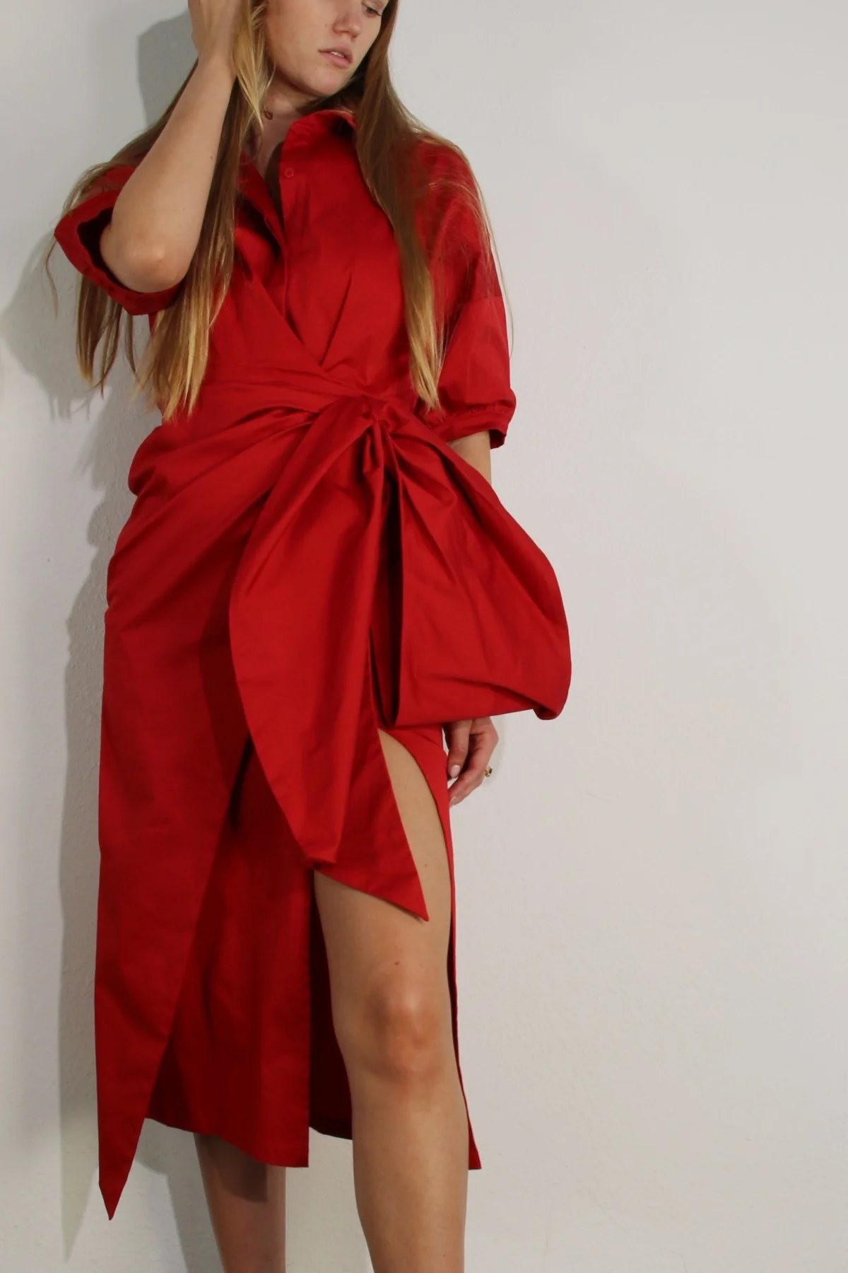 Malia bow dress with side pickets - Image 5