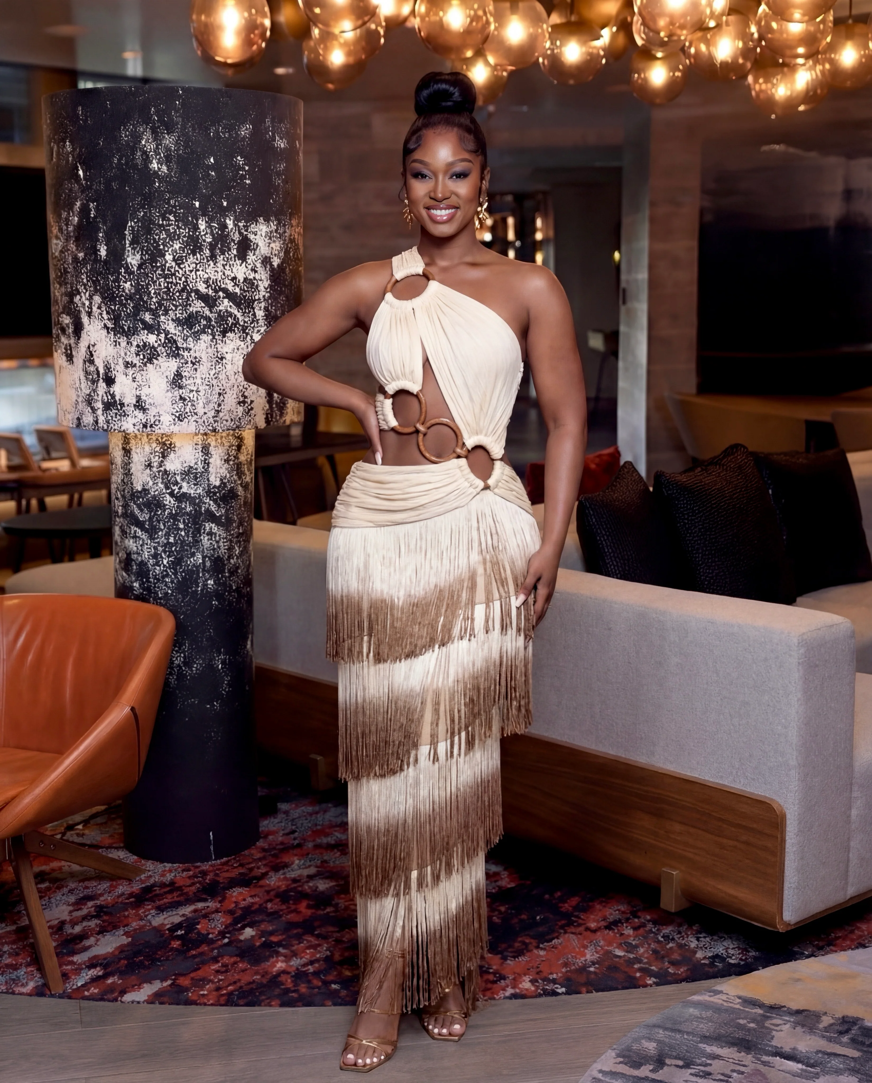 Nayoka Maxi Dress ( Brown ) - Image 2