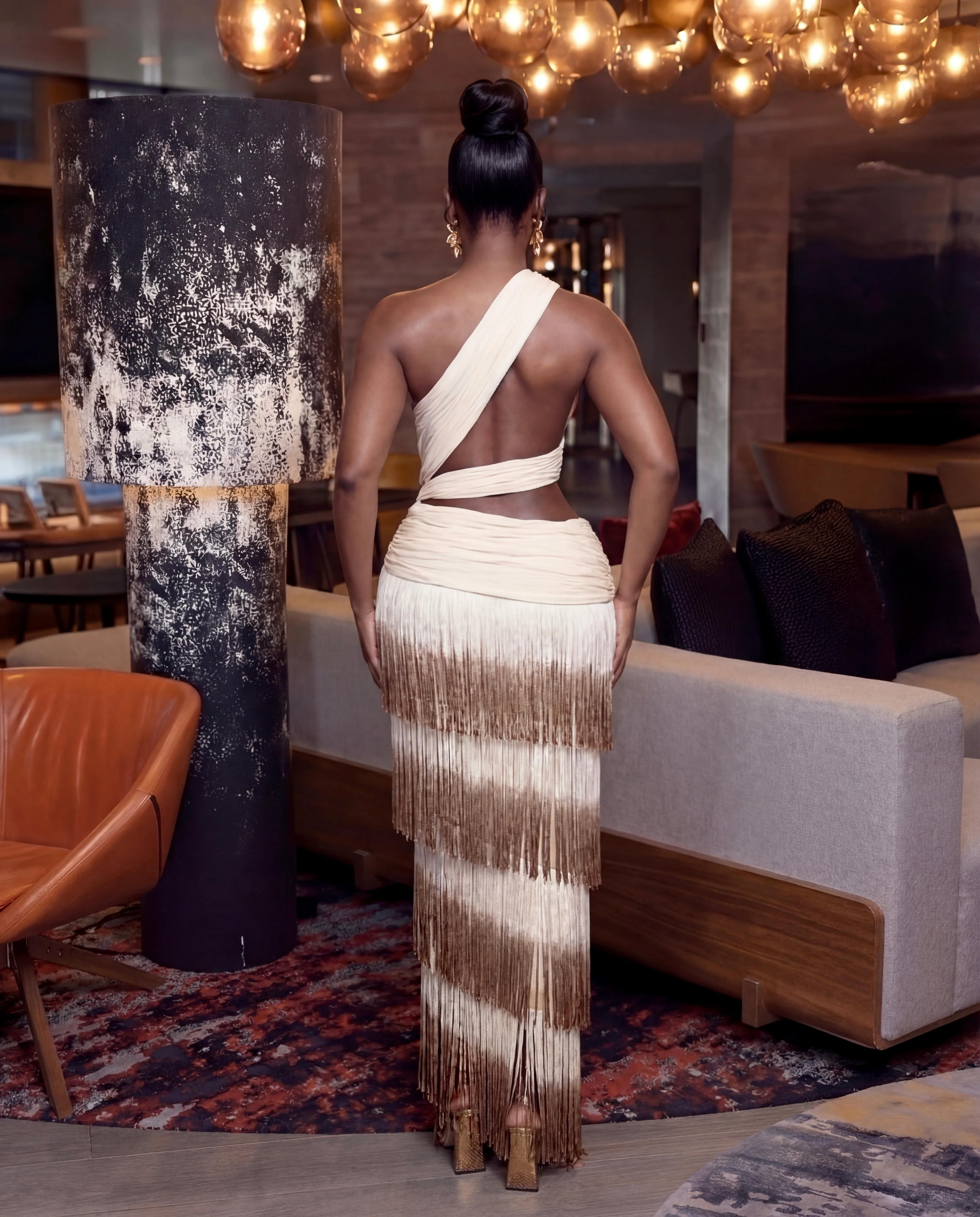 Nayoka Maxi Dress ( Brown ) - Image 3