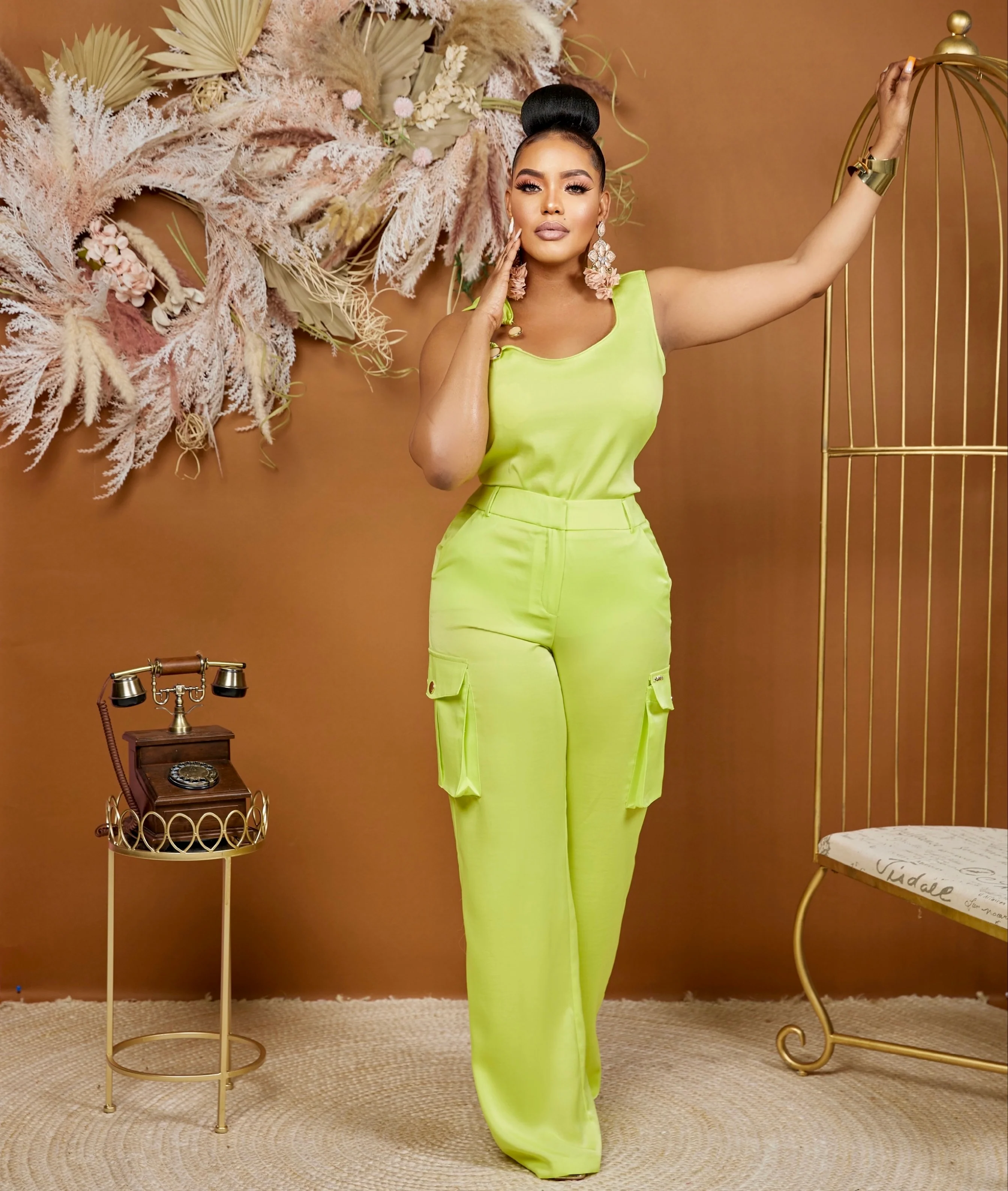 NB EXCLUSIVE PILAR SILKY PANTS SET - Image 2
