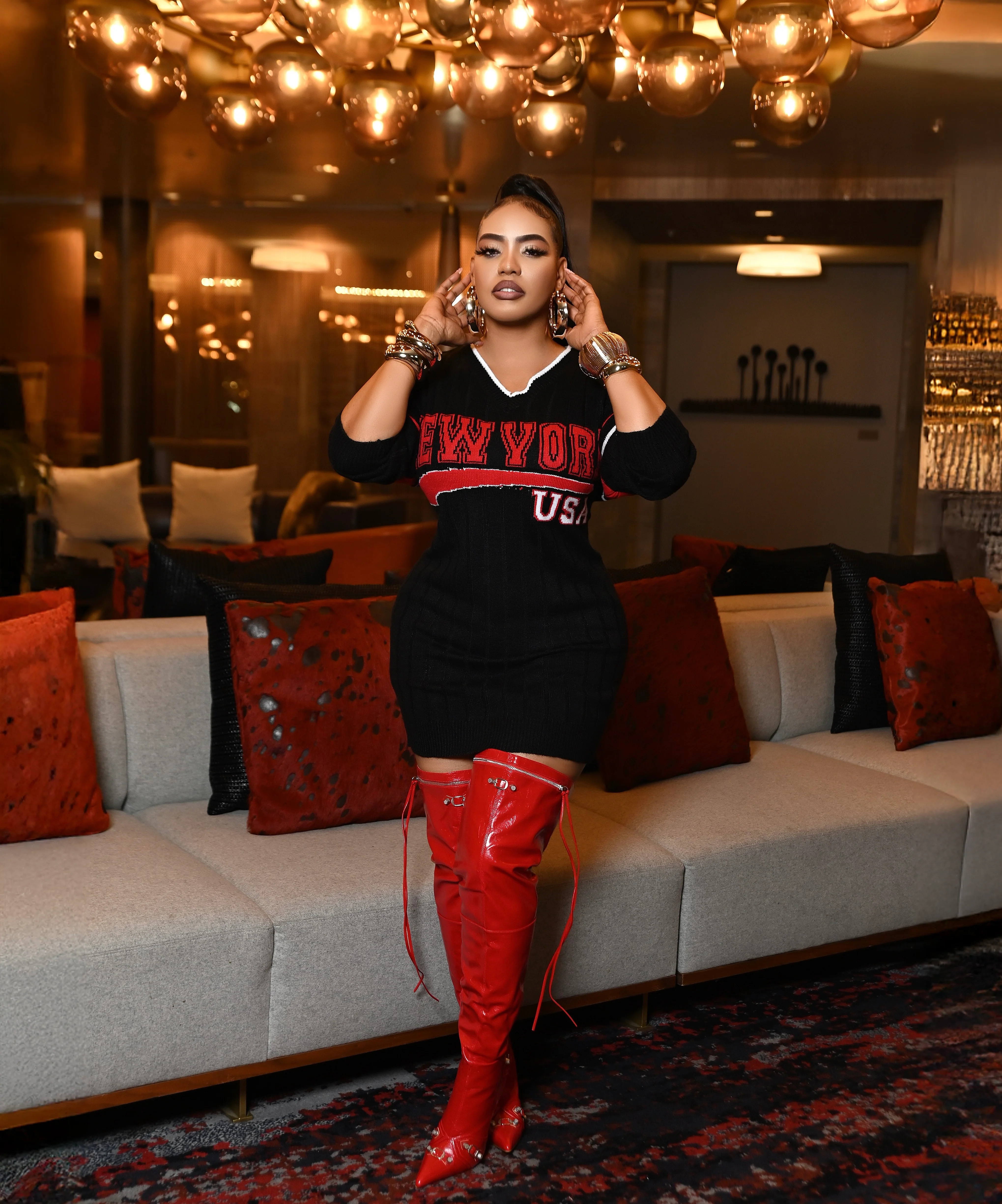 NEW YORK STYLE SWEATER DRESS - Image 2