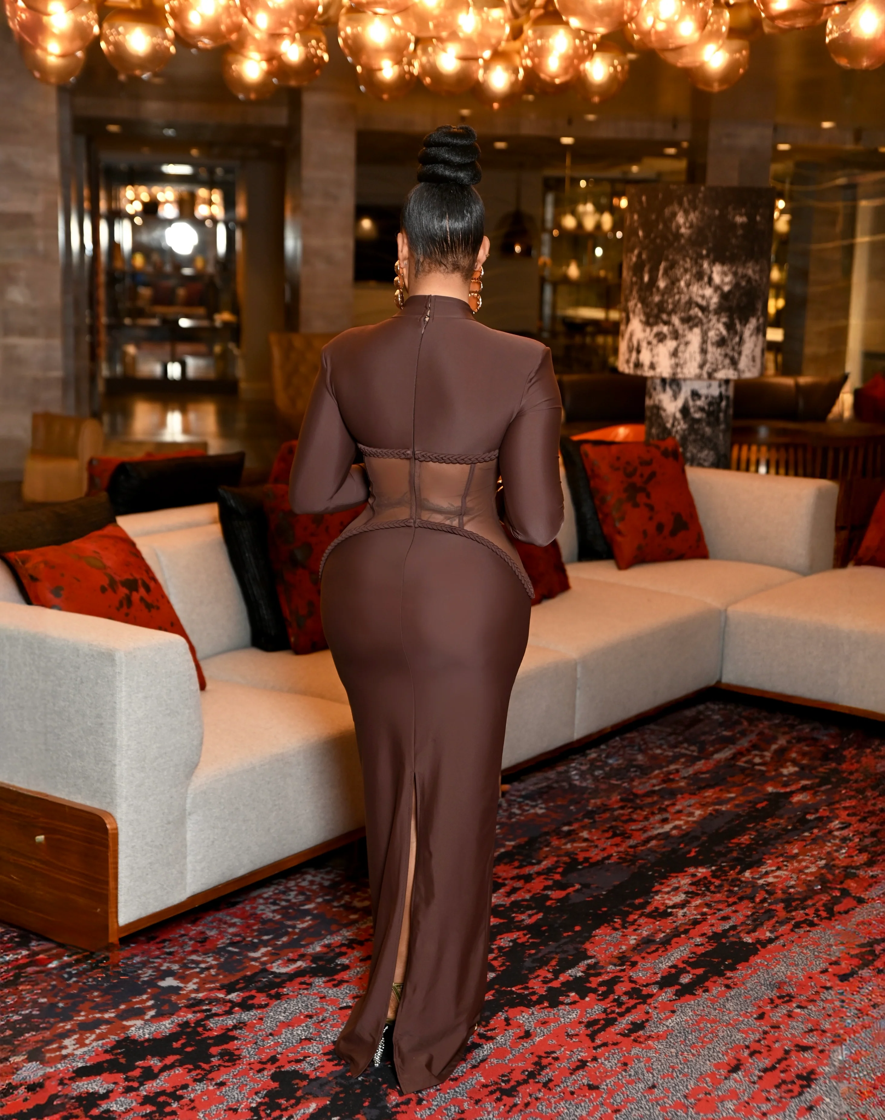 Oratta mesh corset bandage dress - Image 4