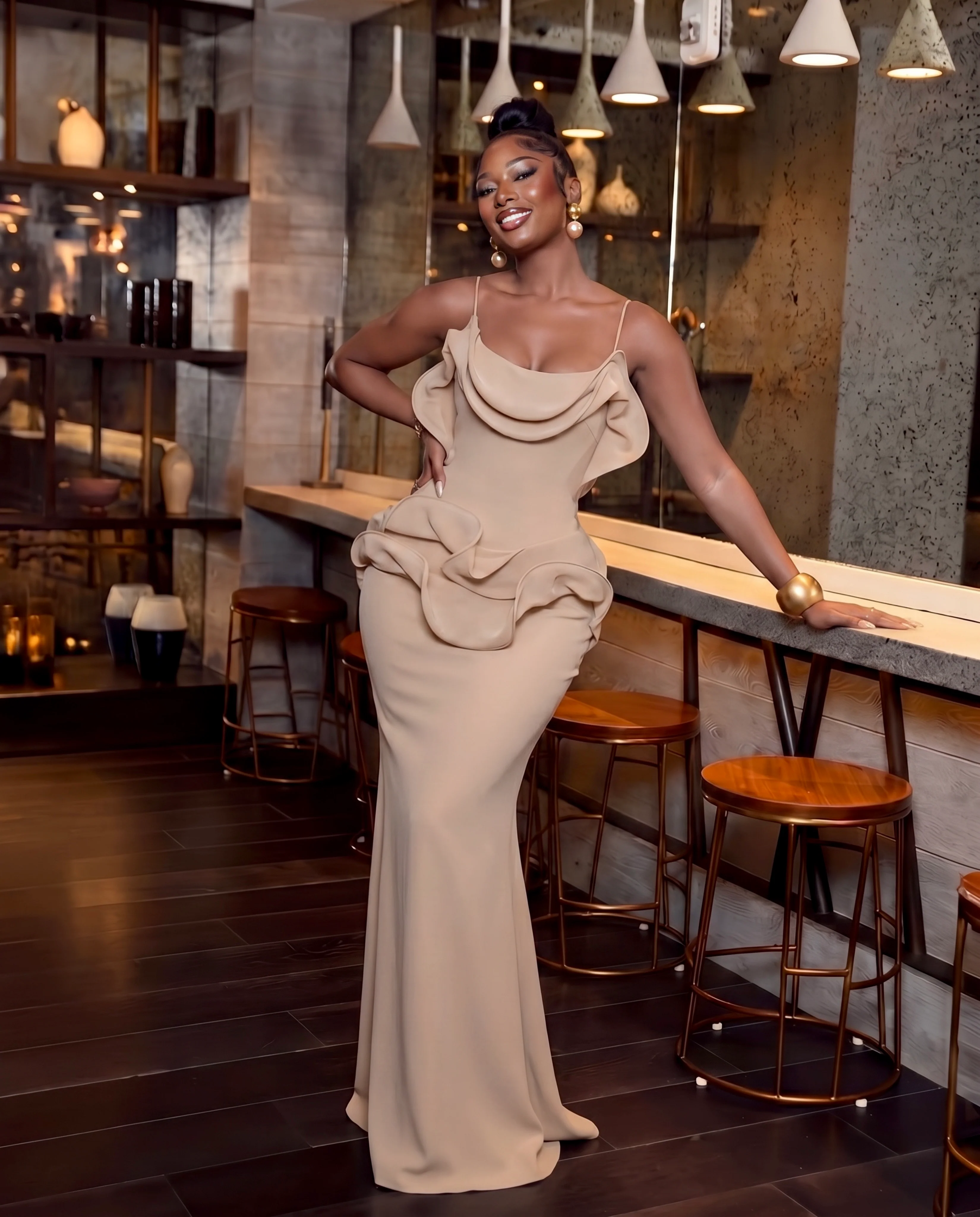 Paulette maxi dress