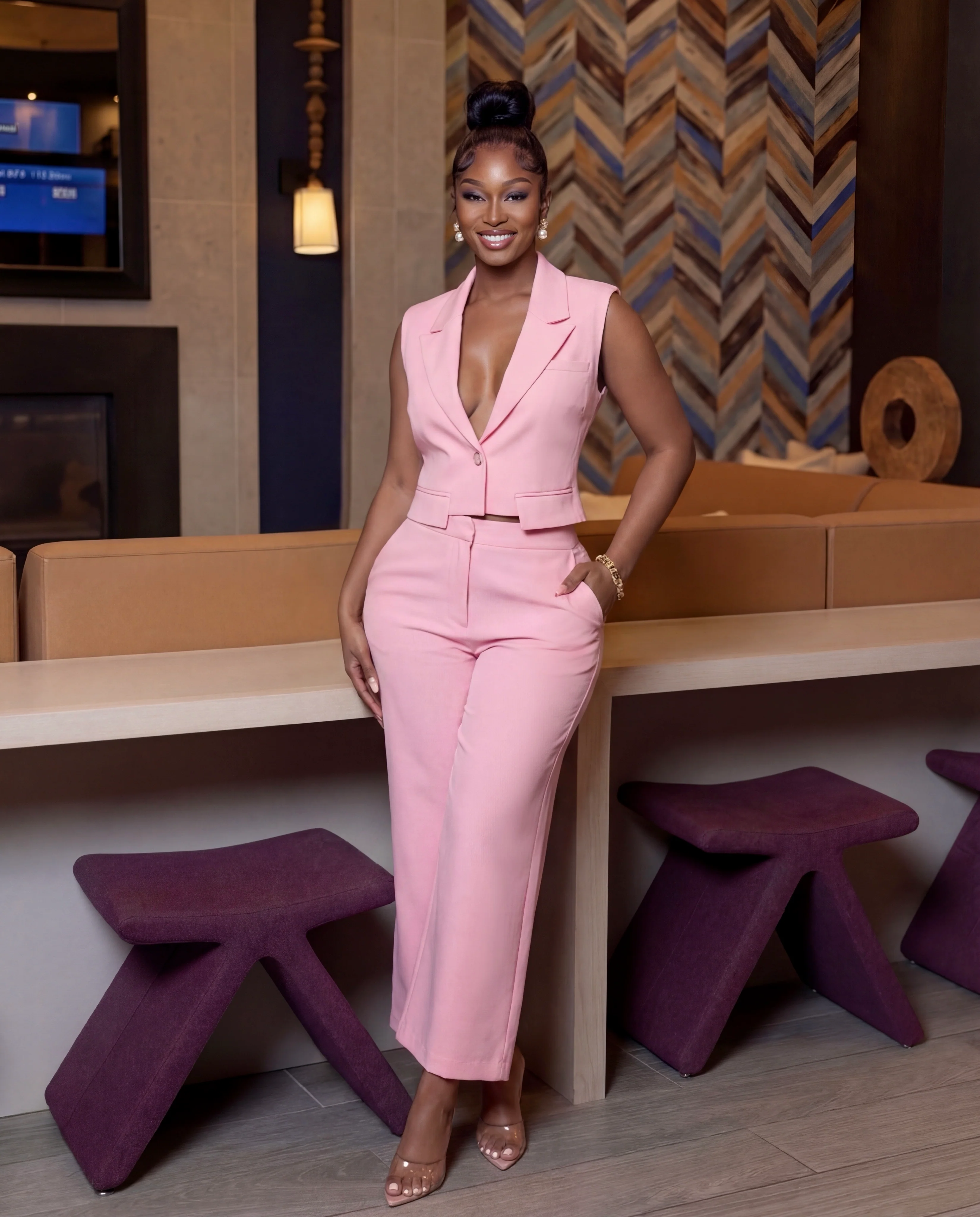 Power Shoulder Blazer and Colette Set - Image 2