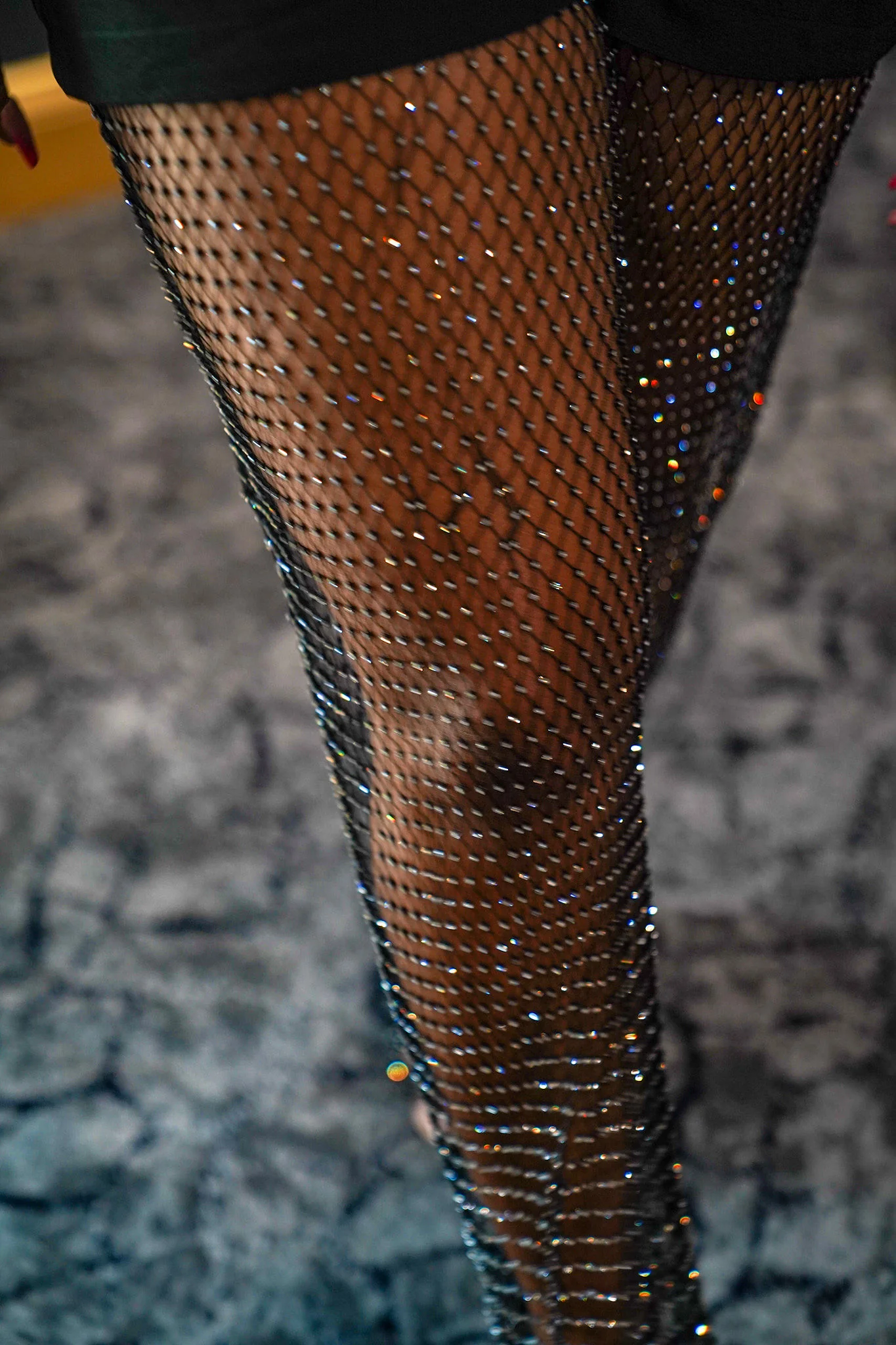 Rhinestone net jumpsuit - Image 5