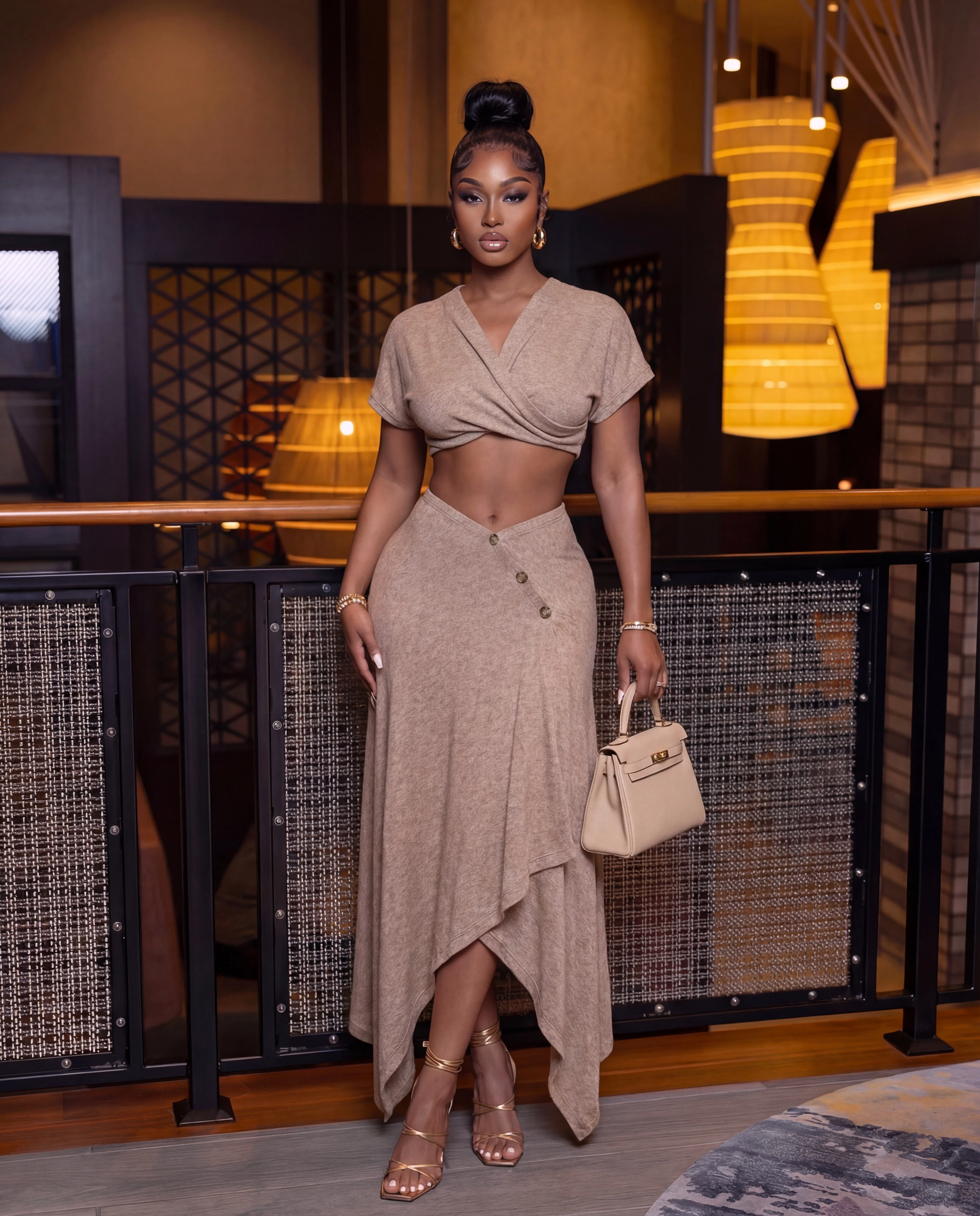 Sandstone Serenity Skirt Set - Image 2