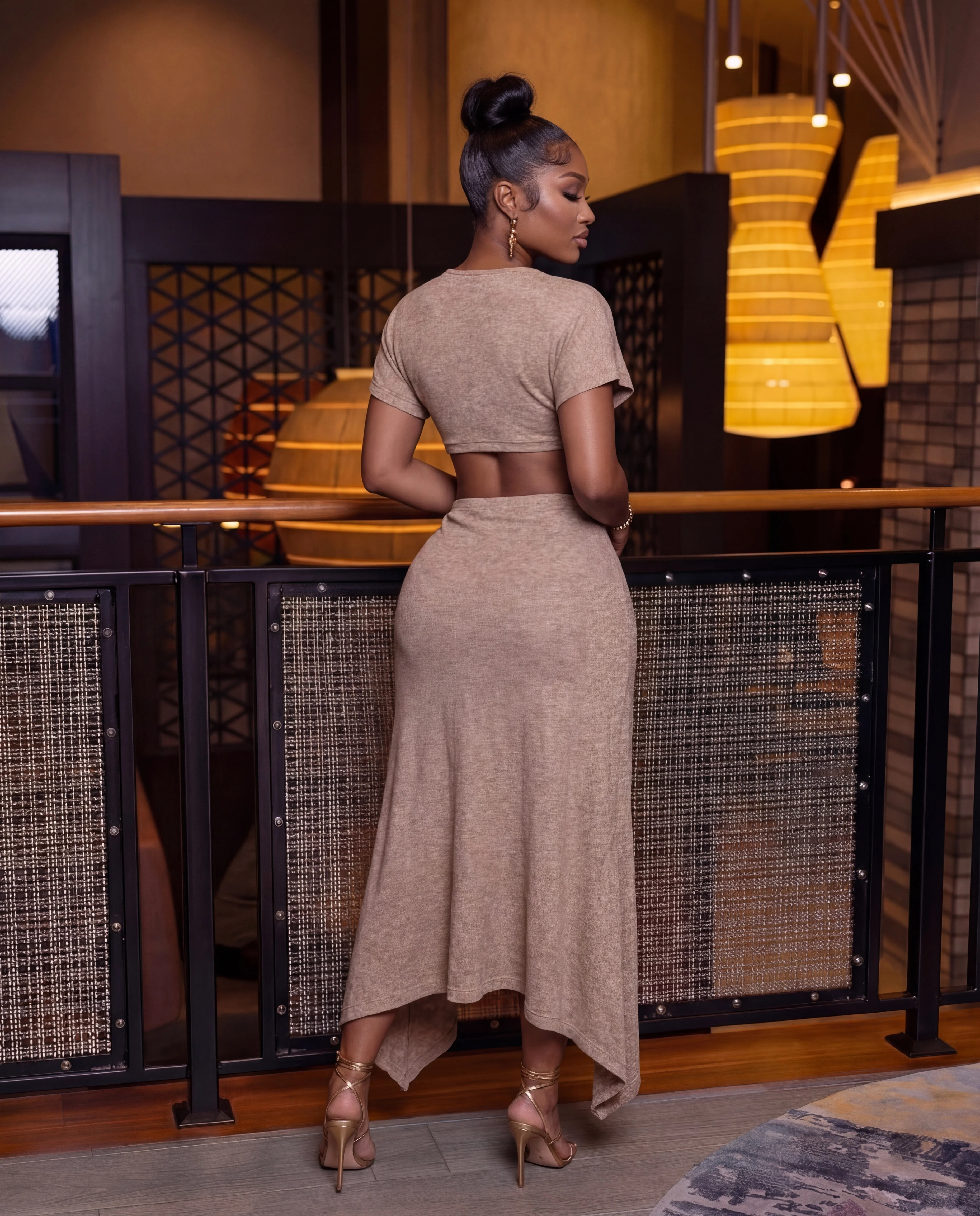 Sandstone Serenity Skirt Set - Image 3