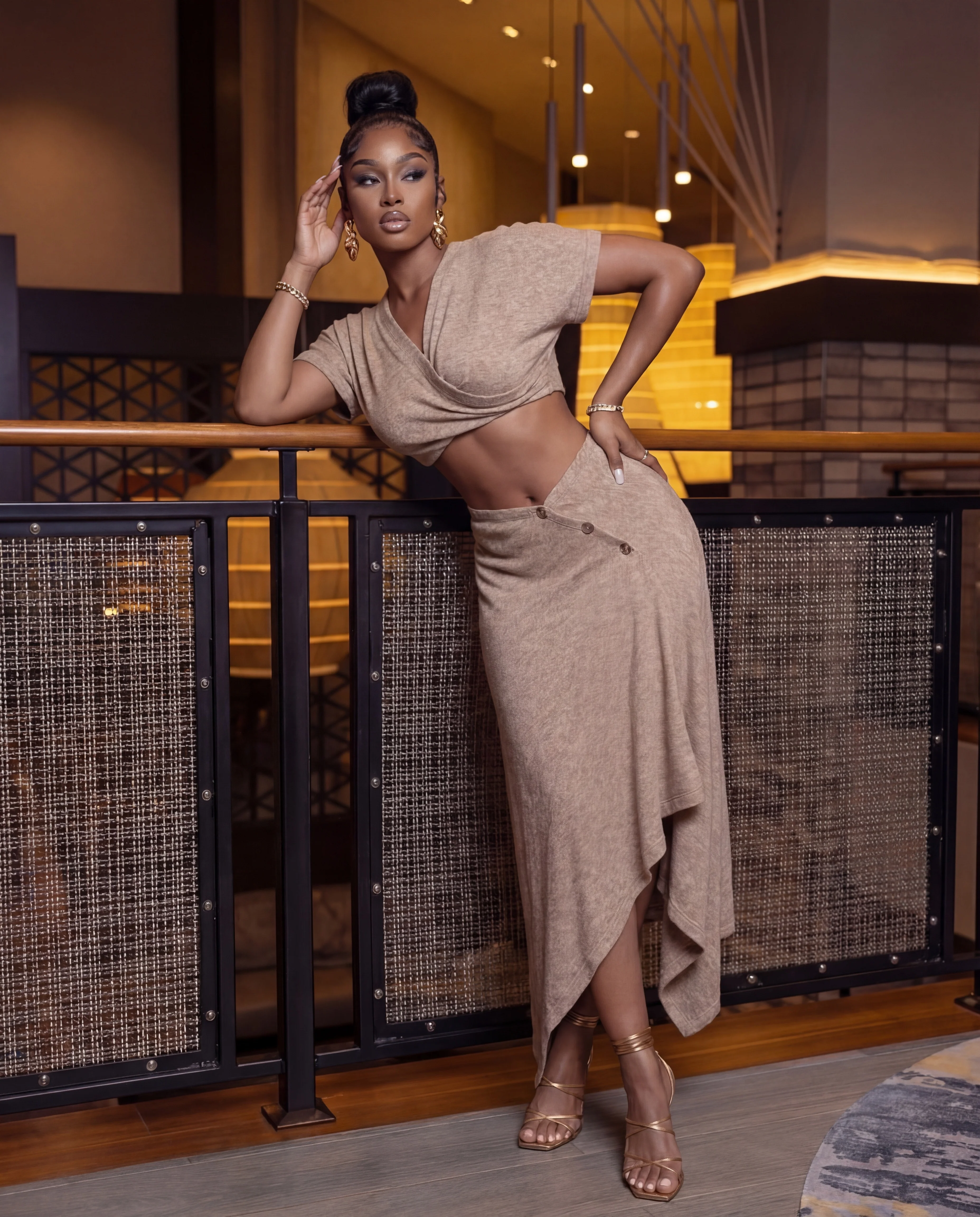 Sandstone Serenity Skirt Set - Image 4