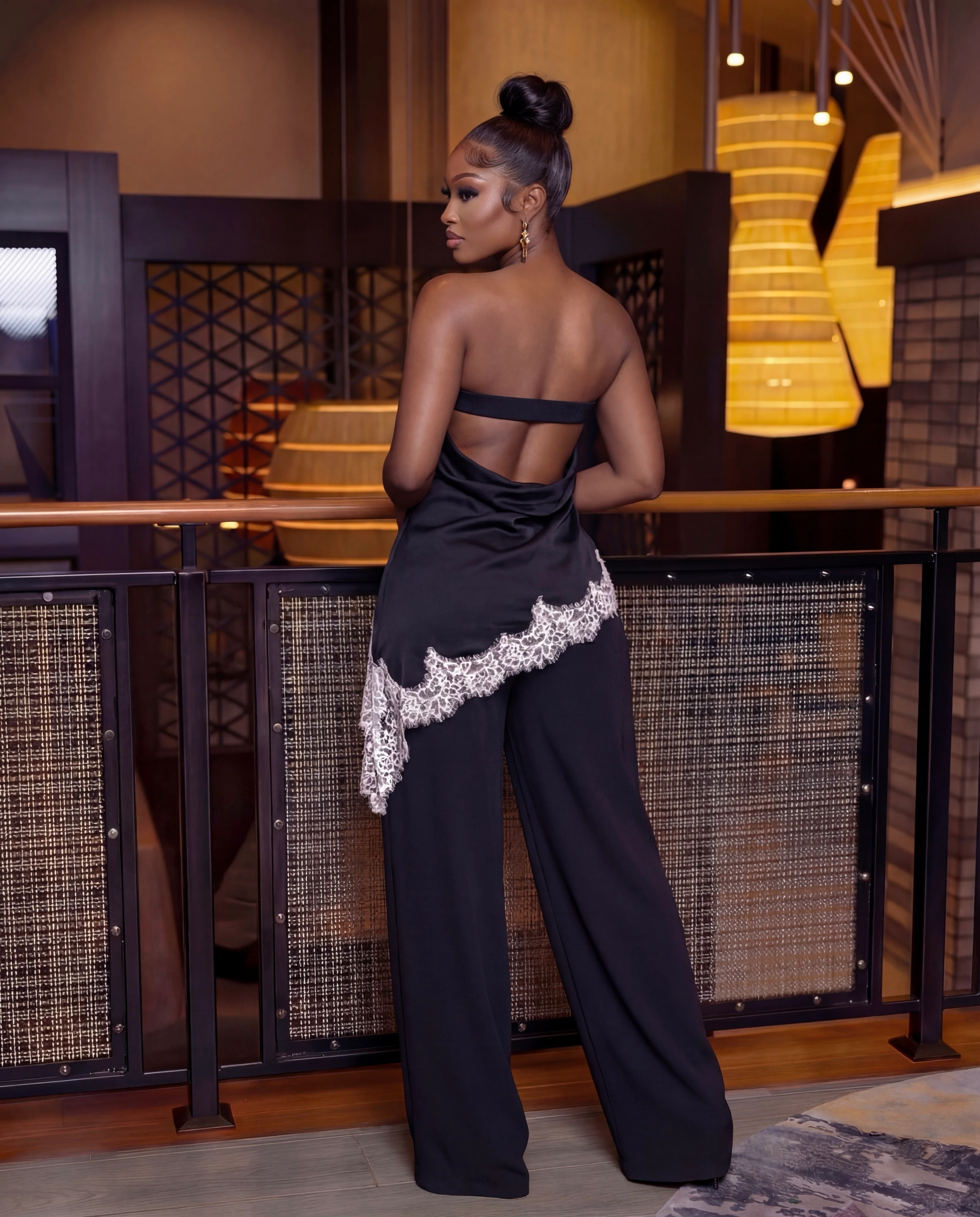 Shantel Pants and bottom set  ( dark navy blue ) - Image 3