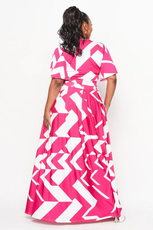 Summer PLUS SKIRT SET (pink) - Image 3