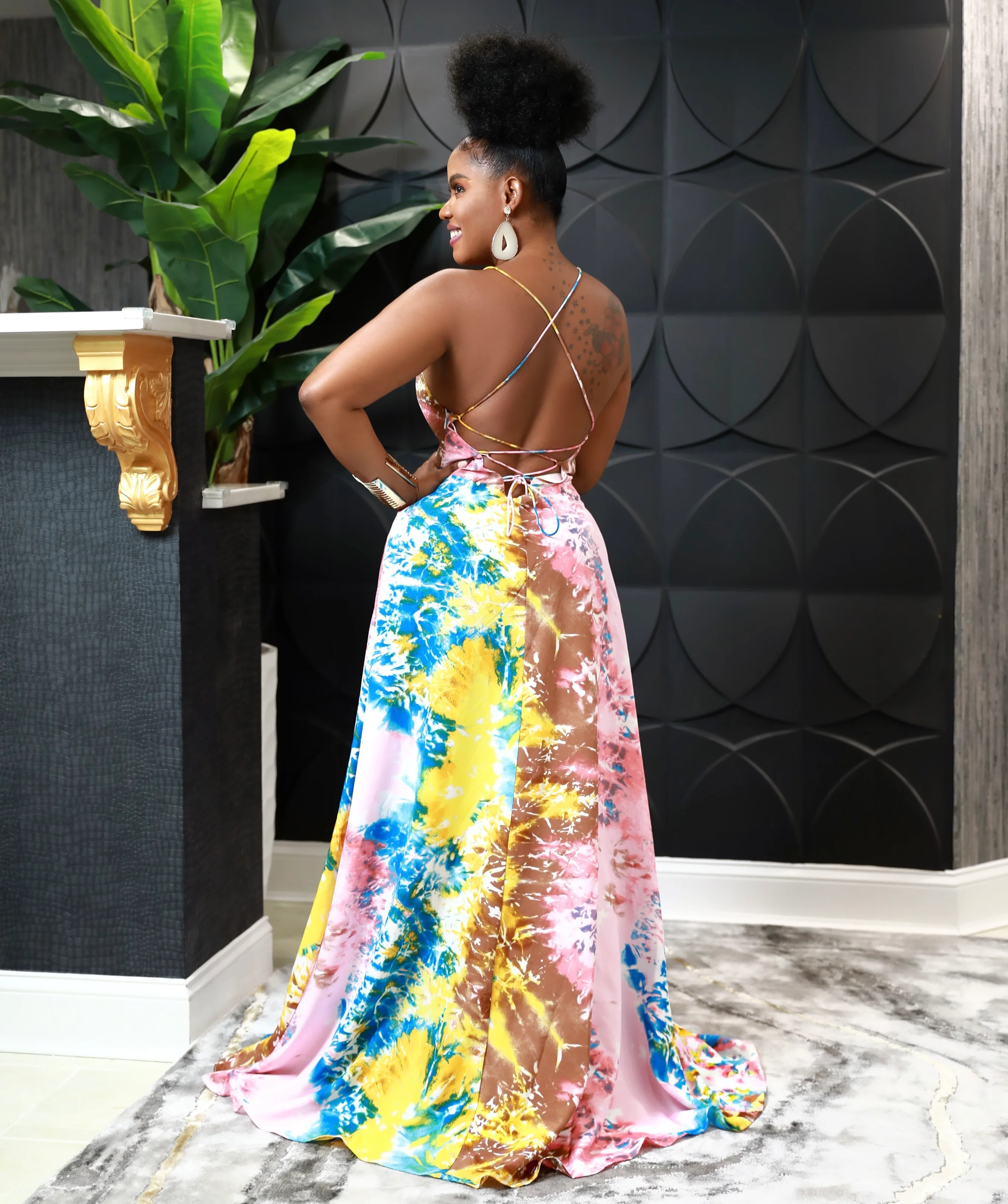 Tropical girl maxi dress - Image 3
