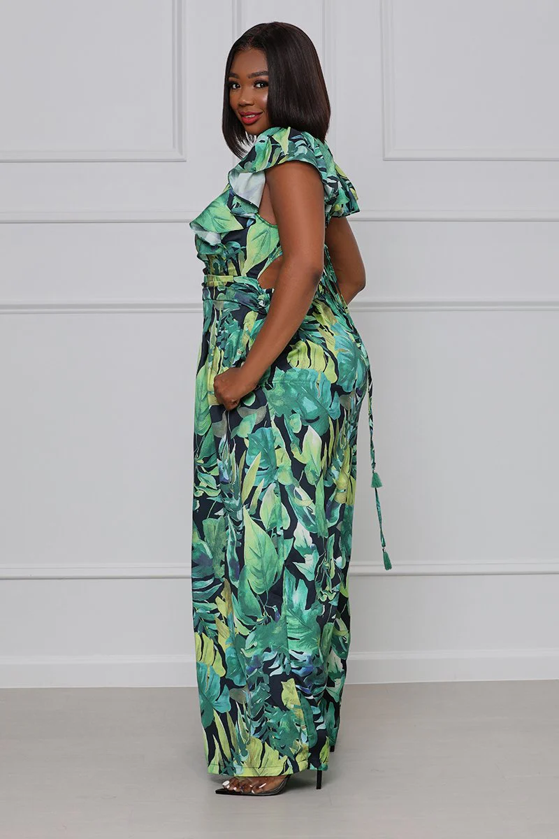 tropical vibes jumpsuit ( curvy and regular sizes available) - Image 3