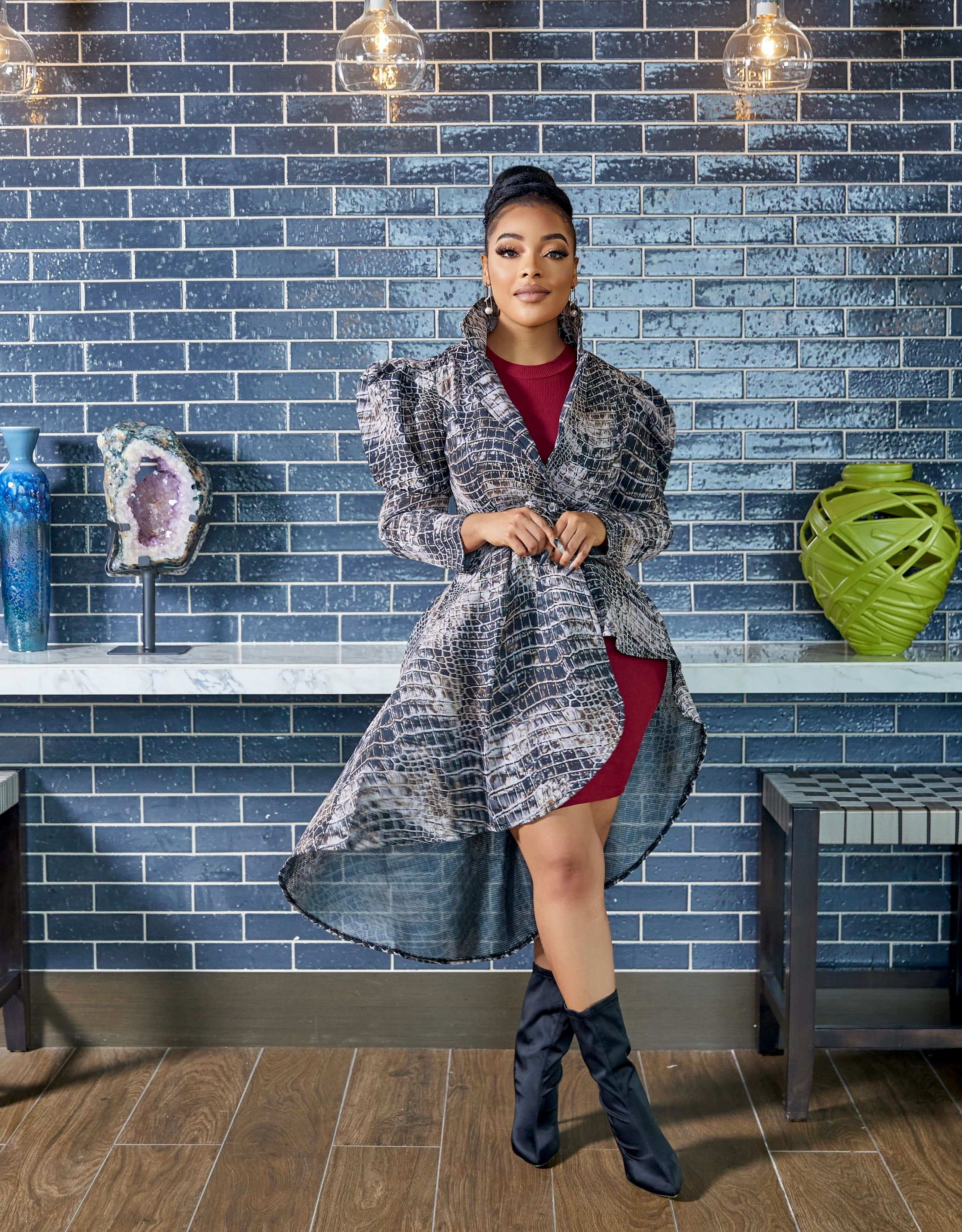 VENUS ASYMMETRICAL MESH JACKET - Image 4