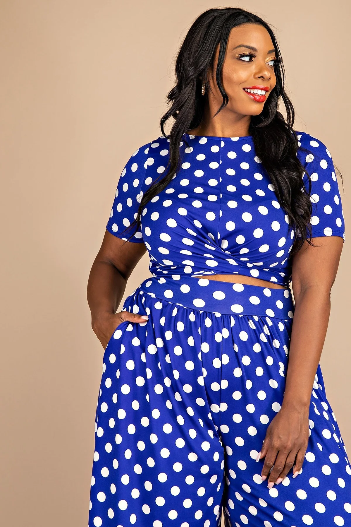 Vivian polka dot pants set - Image 2