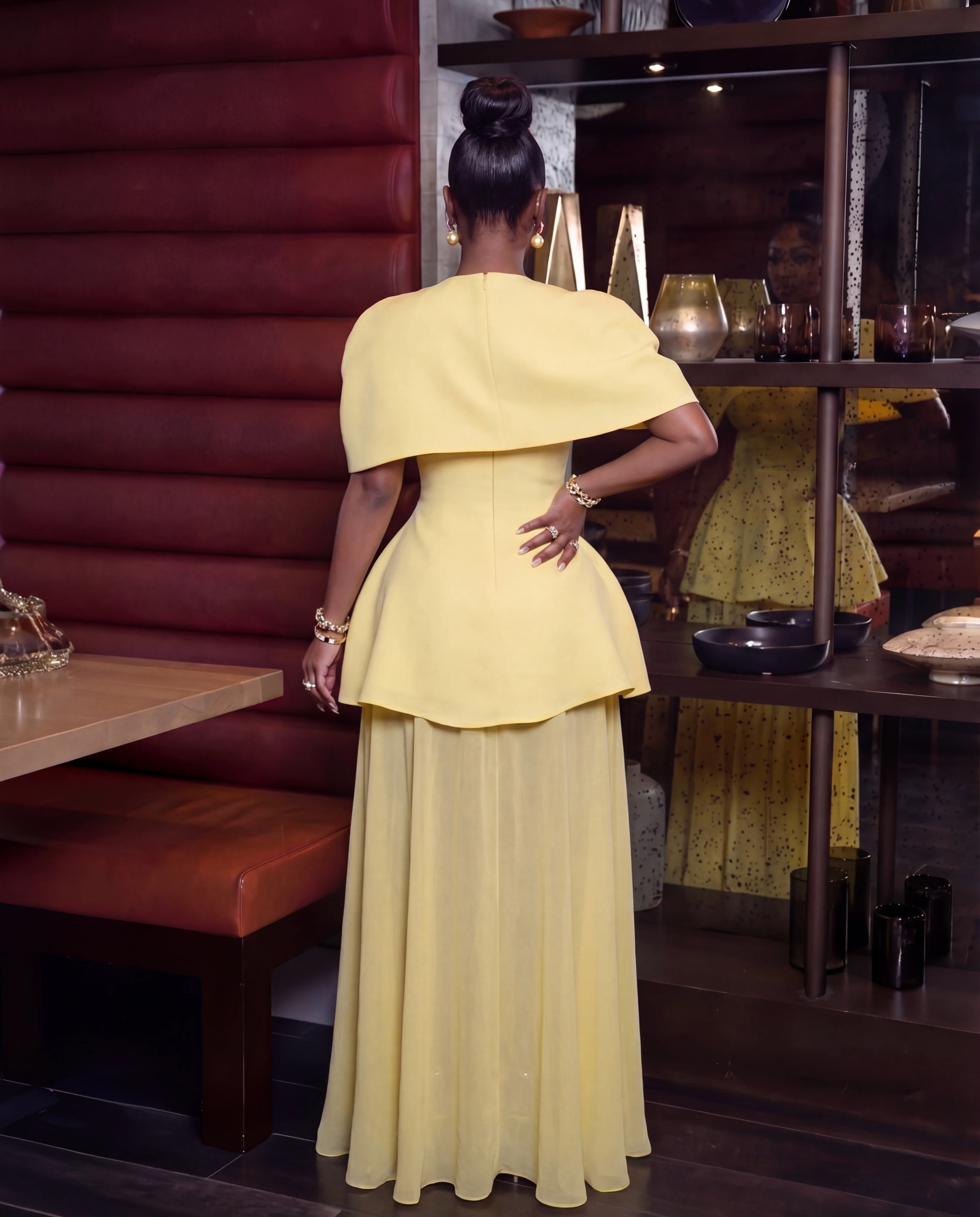YVONNE BUTTER YELLOW DRESS - Image 2